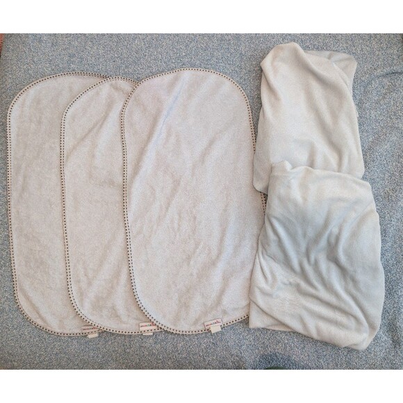 Munchkin Waterproof Changing Pad Liners Set Of 3 + Changing Pad Covers Set Of 2 - Picture 1 of 1